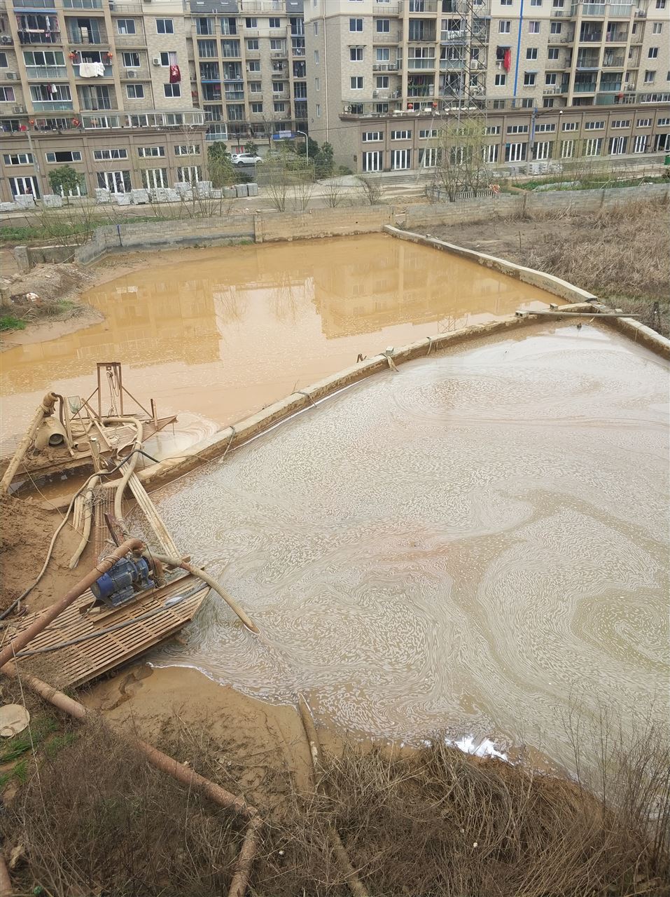 新罗沉淀池淤泥清理-厂区废水池淤泥清淤