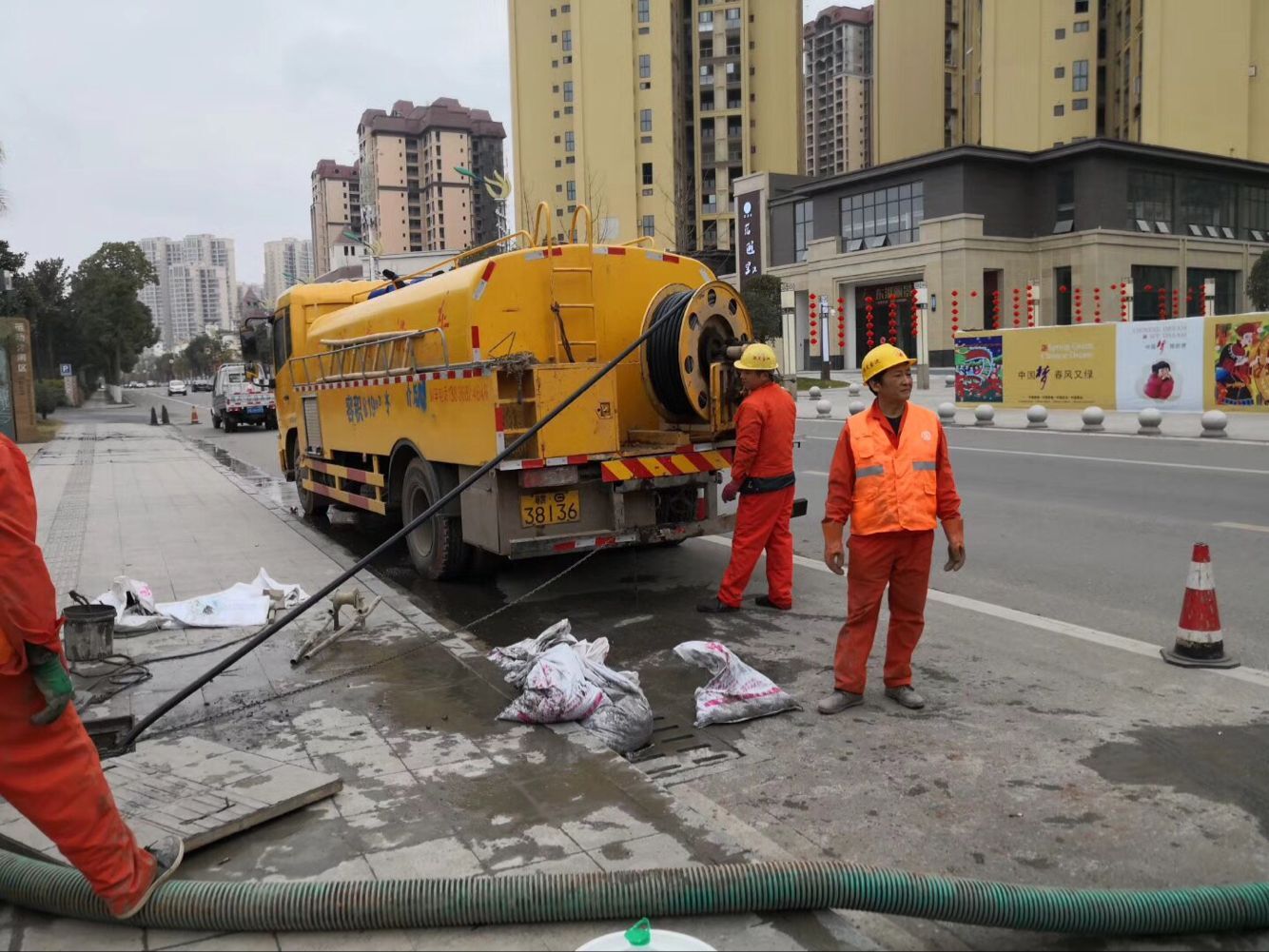 新罗排污管道清淤-管道清洗